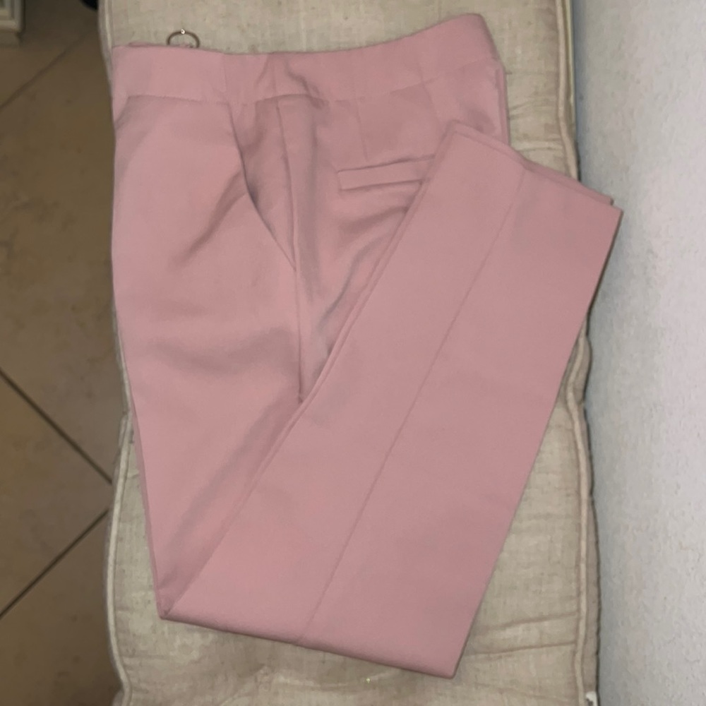 Rose colored slacks